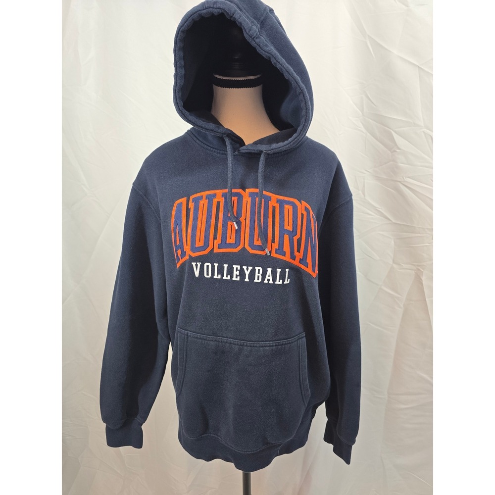 Auburn Tigers‎ Volleyball Hoodie Navy Blue Orange NCAA Sweatshirt Mens Medium